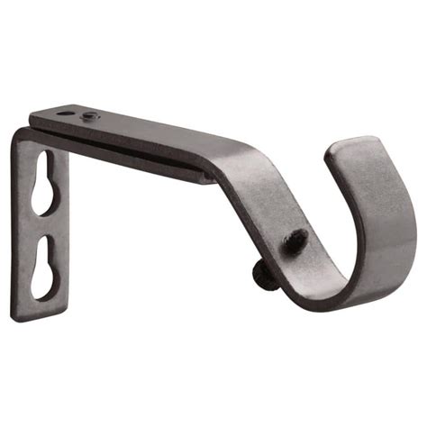 metal single curtain rod bracket|removable curtain rod brackets.